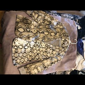 Snakeskin Blazer
